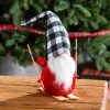 Buy ⭐ Decorative Accents Evergreen Plush Skiing Gnome With Gingham Hat Table Decor 🎉