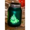 Budget 🎁 Outdoor Lighting Evergreen 5.5in. Green Solar 🎅 Christmas Mason Jar 🥰