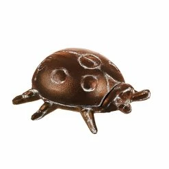 Budget ⌛ Lawn & Garden Decor Evergreen Distressed Red Ladybug Cast Metal Outdoor Key Hider ✨